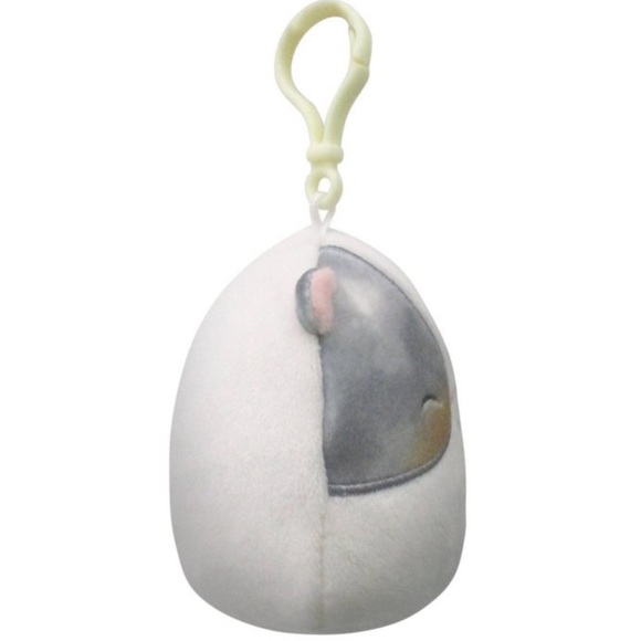 NWT Pax the white hamster with closed eyes kellytoy squishmallow clip - Picture 4 of 7